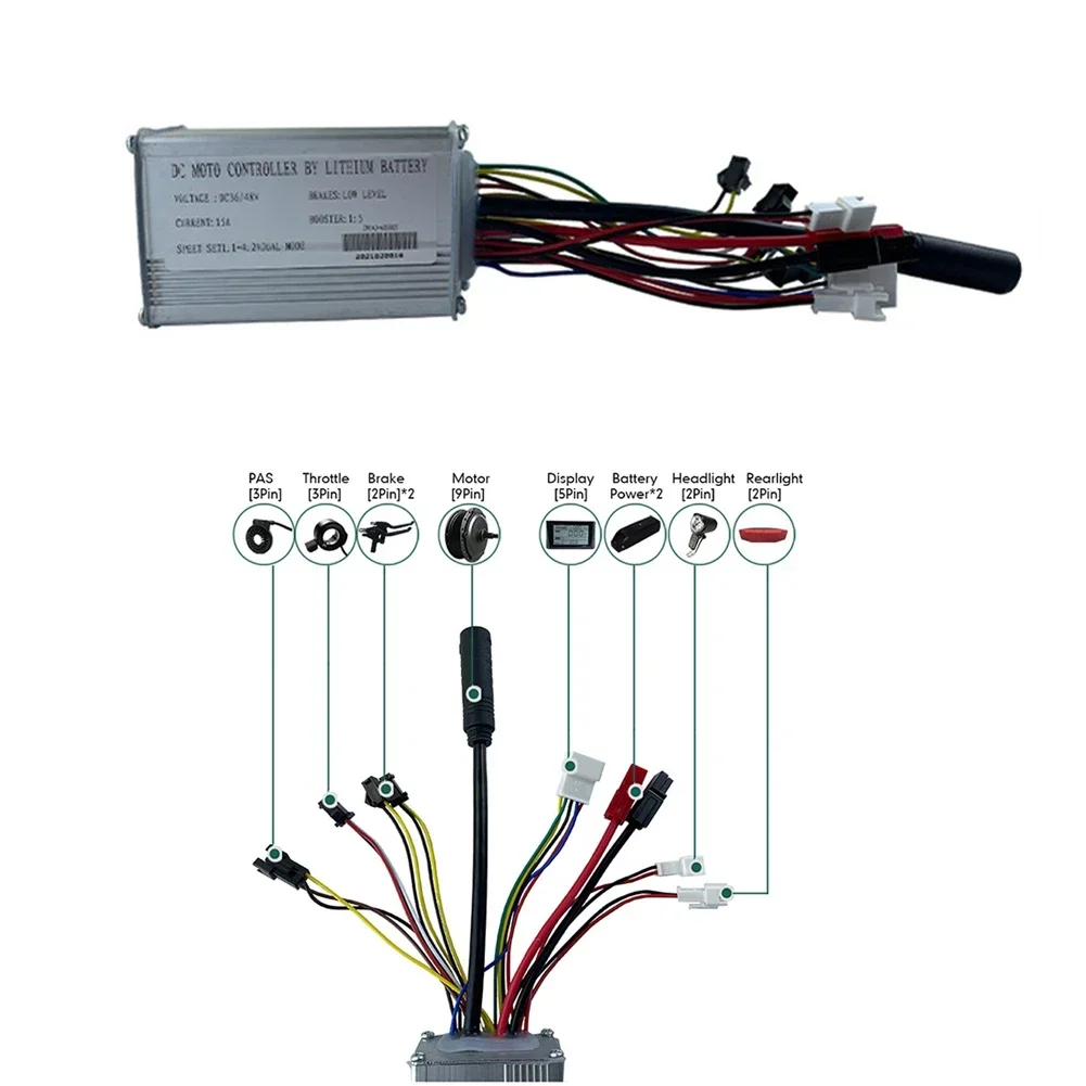 Kelly Kls7230S Controller - Ebike 36V48V 6-FET 15A 250W JN