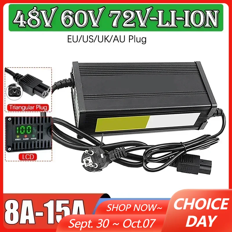 48V 60V 72V Electric Vehicle L - đánh giá và giá 72V 15A Fast Charger